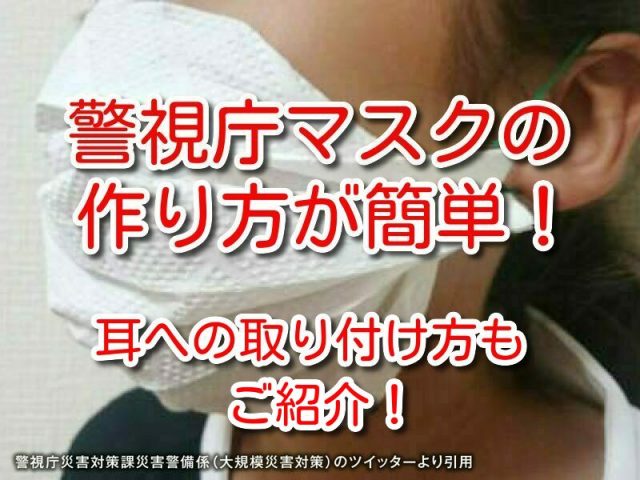 キッチンペーパーマスク　作り方